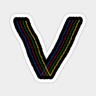 The letter V! Magnet