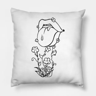 Mouth garden Pillow