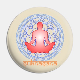 International Yoga Day Sukhasana Pin