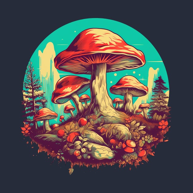 Trippy Mushrooms by DavidLoblaw