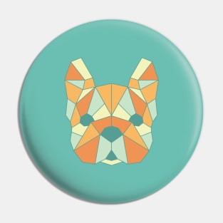 Geo Frenchie Multi-Color Pin