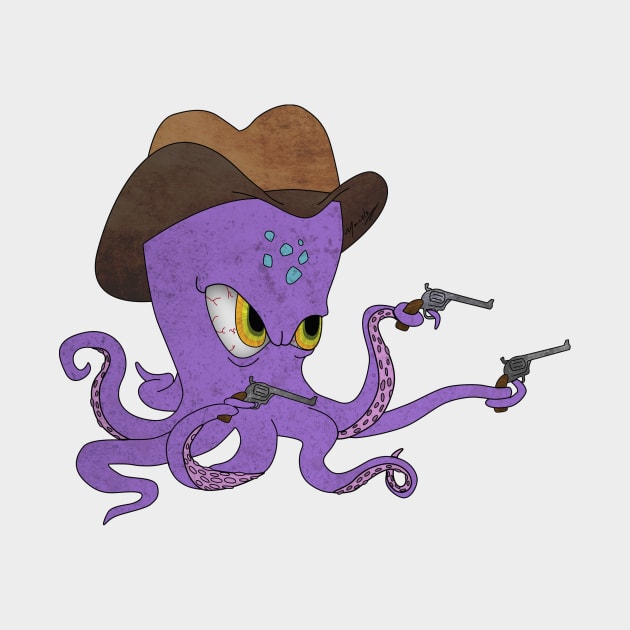 Octopus Cowboy by MarceloMoretti90