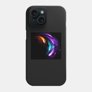 Abstract purple crystal Phone Case