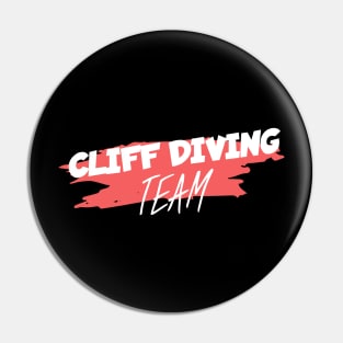 Cliff diving team Pin