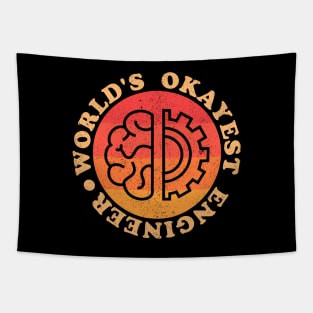 Worlds Okayest Engineer Tapestry