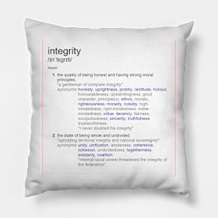 What is integrity ? Pillow