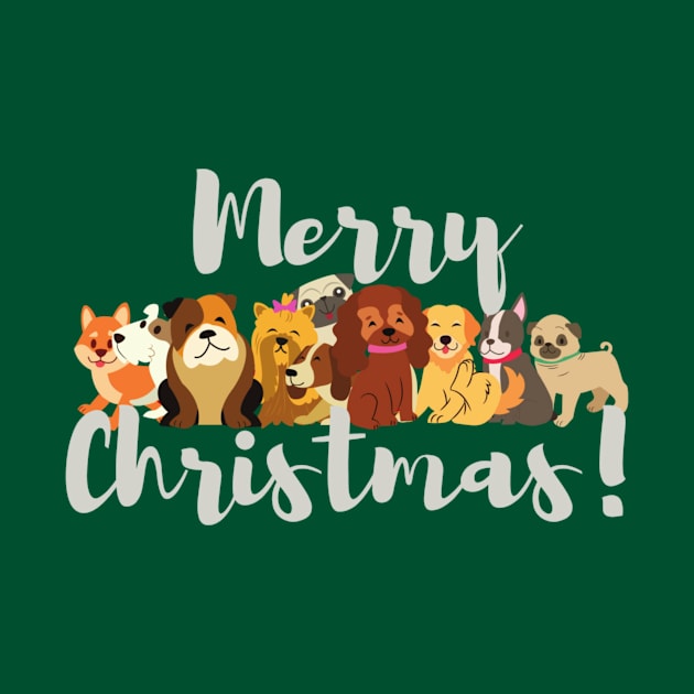 Merry Christmas with Dogs by Designs_by_KC