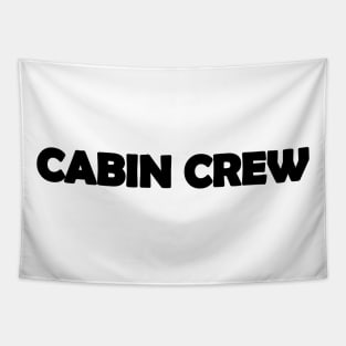 Cabin Crew Text Design Tapestry