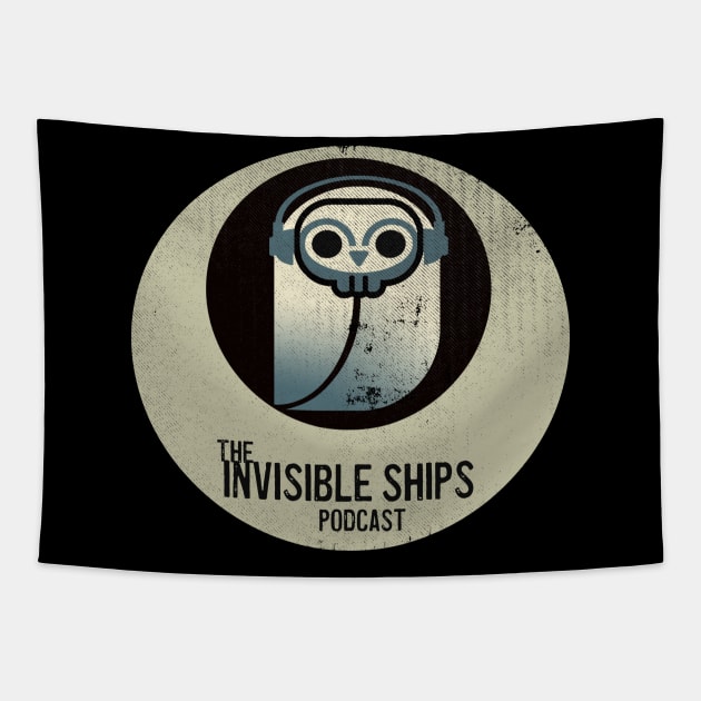 Invisible Ships Podcast Logo Tapestry by Invisible Ships