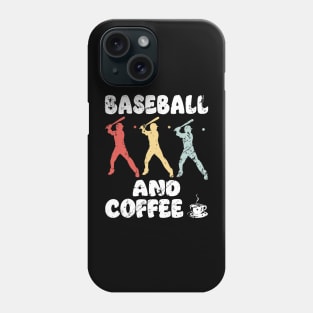 Baseball and Coffee Lover Vintage Phone Case