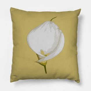 Easter Lily Isolated Botanical Vector Pillow