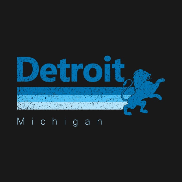 Vintage Detroit Football Retro Michigan At Sunday Gameday by boxersettle