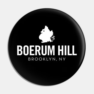 Boerum Hill (white) Pin