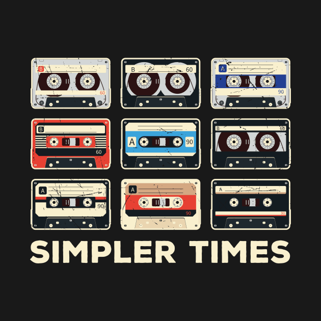 Simpler Times Collection of Cassette Tapes by SLAG_Creative