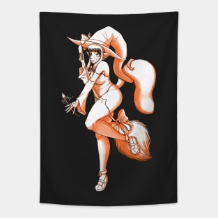 Feline Witch Tapestry