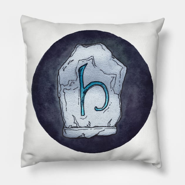 Rune-keeper's rune Pillow by cosmodevil