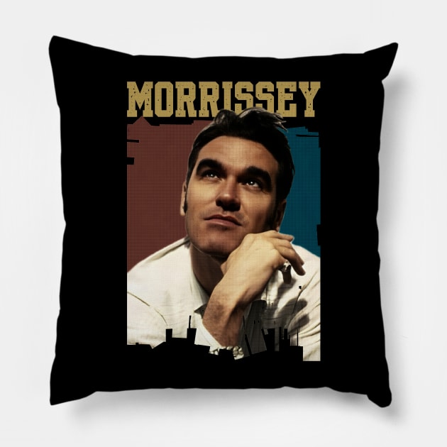 Morissey retro pop art Pillow by BAJAJU