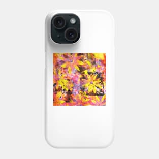 Flower in Black Square 13- Digitally Altered Print Phone Case