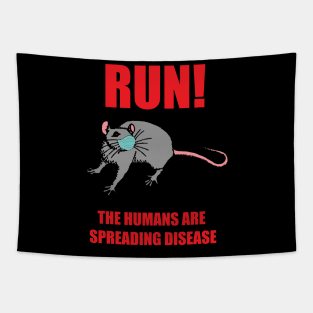 Humans Spread Disease Tapestry