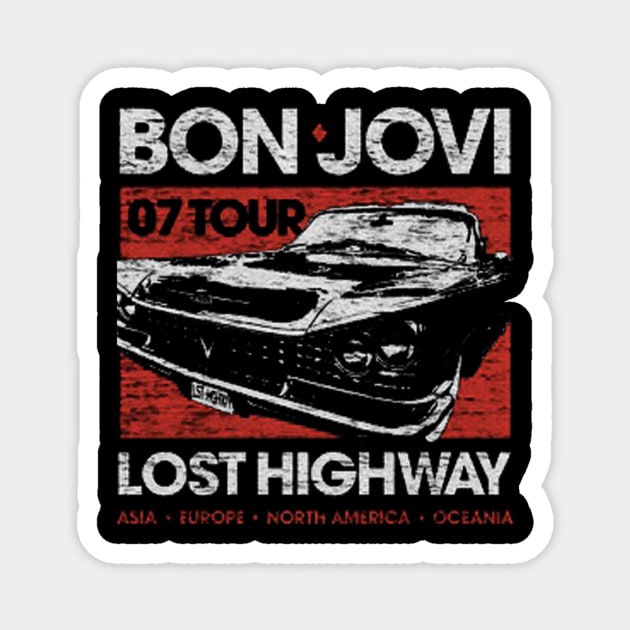 2022 bon tour band jovi 07 tour lost highway Magnet by SalenyGraphica