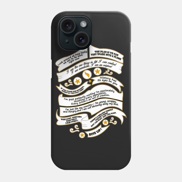Hamilton Musical Quote Hamilton Phone Case TeePublic