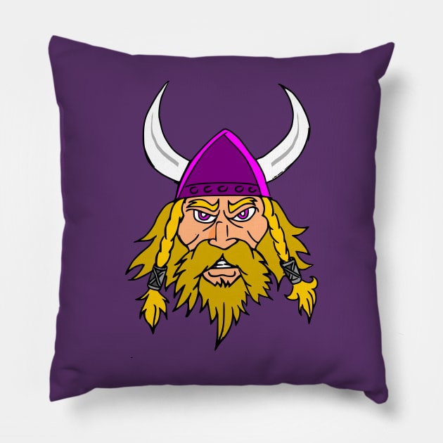 Minnesota Vikings Pillow by Bosko Art Designs