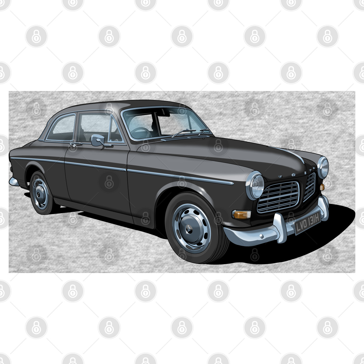 Volvo Amazon in black Volvo Amazon TShirt TeePublic