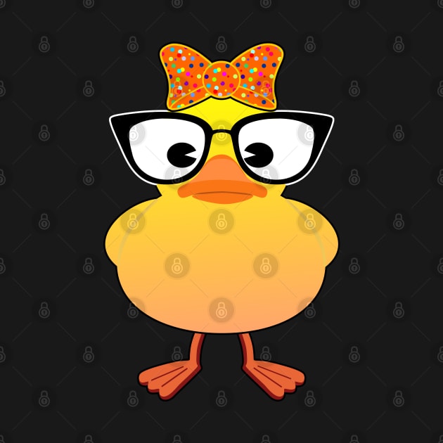 Cool Rubber duck with glasses by BigTime