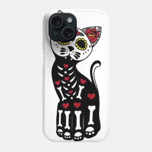 Dia de los muerto gato Phone Case