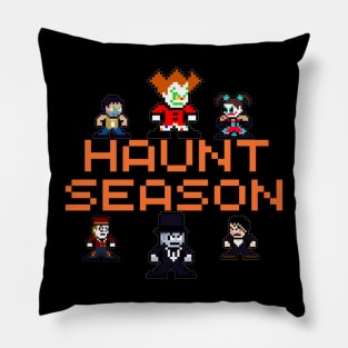 Horrific Network Haunt Season Logo Shirt (by 8Bit Nick) Pillow