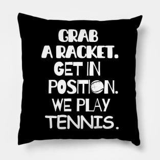 Let's play tennis! Pillow