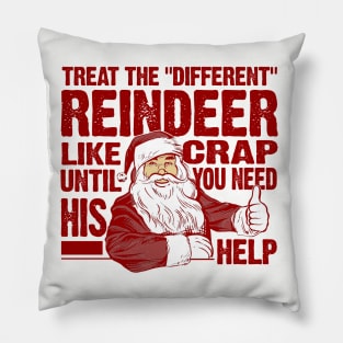 Santa Did Rudolph Dirty Pillow