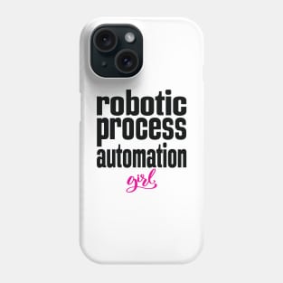 Robotic Process Automation Girl Business Process Automation Technology Phone Case