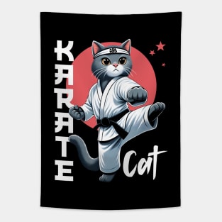 Karate Cat – Funny Cat Kitten Tomcat Sports Japan Tapestry