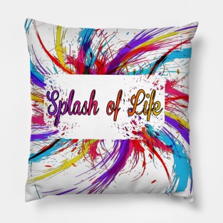 Splash Of Life Colors Life Rainbow Gift Paint Your Path Pillow