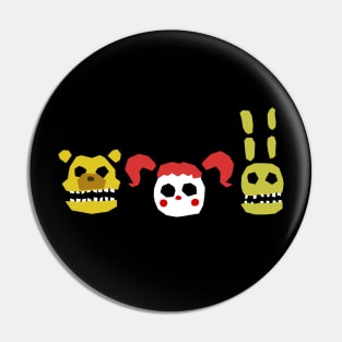 3 Creepy Freddy inspired Characters Pin