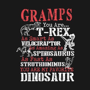 Gramps You're My Favorite Dinosaur T-Shirt