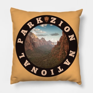 Zion National Park circle Pillow