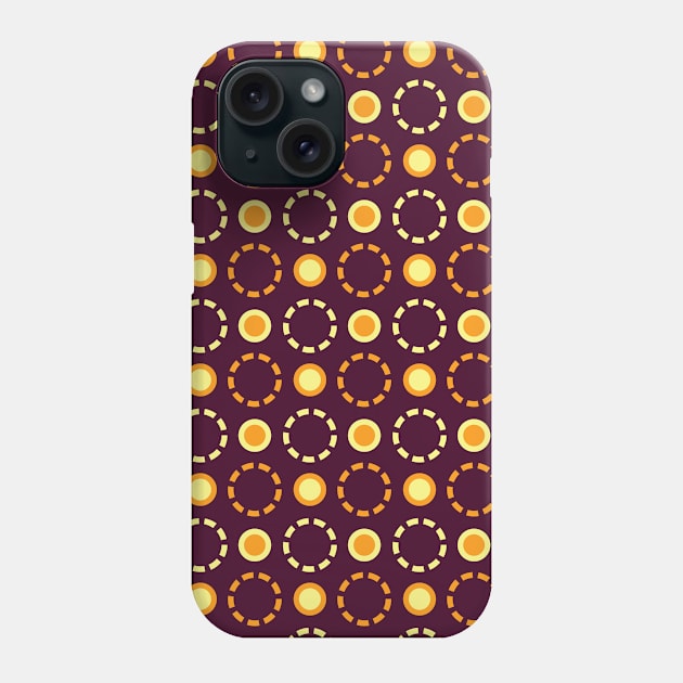 Circle Seamless Pattern 049#001 Phone Case by jeeneecraftz