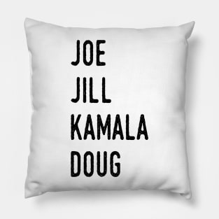 Joe and Jill and Kamala and Doug Pillow