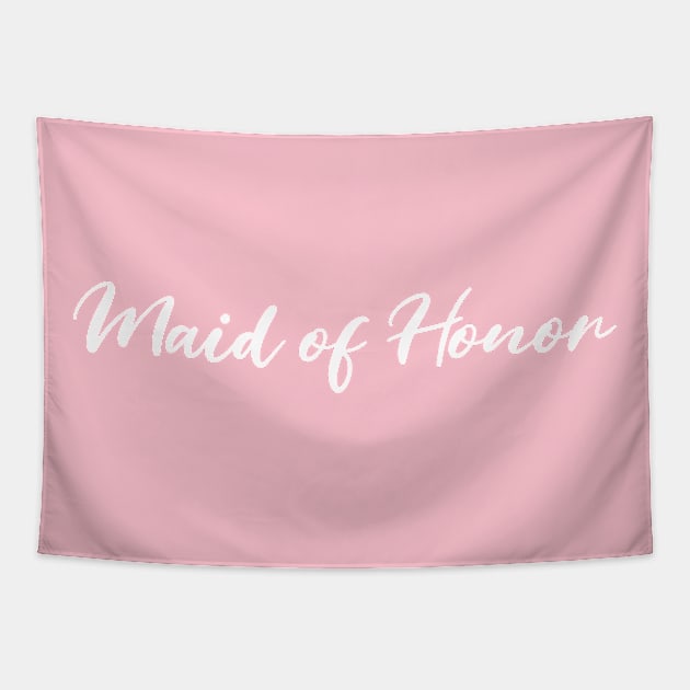 Maid of Honor Bachelorette Party Tapestry by Classic & Vintage Tees