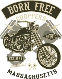 Born Free Choppers Magnet
