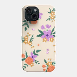 Floral bouquet - Cream Phone Case