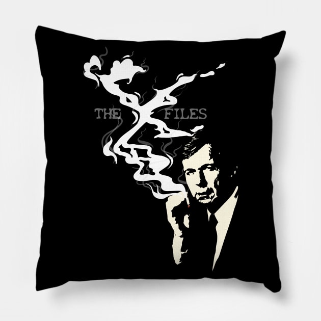 the cigarette smoking man Pillow by wet_chicken_lip