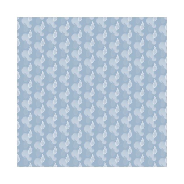 Rain - small drops of water form a pattern on powder blue by Uniquepixx