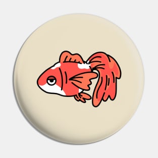 Cute Goldfish illustration Pin