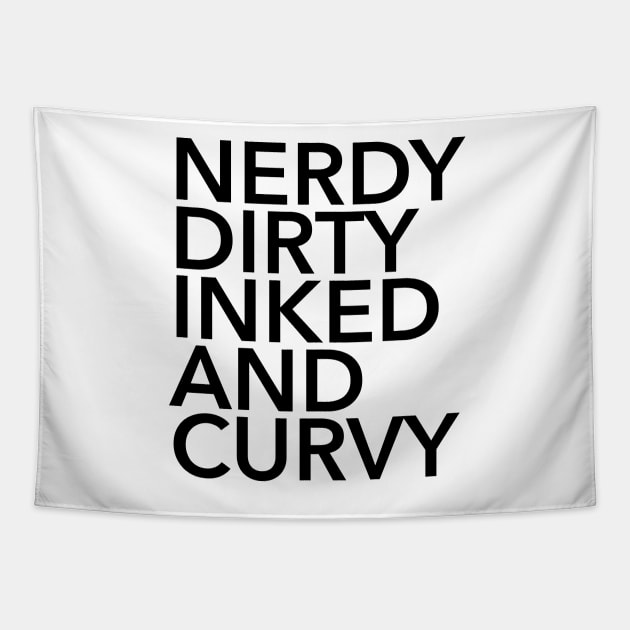 NDIC-Dark Text Tapestry by designofpi
