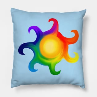 Rainbow Sun Pillow