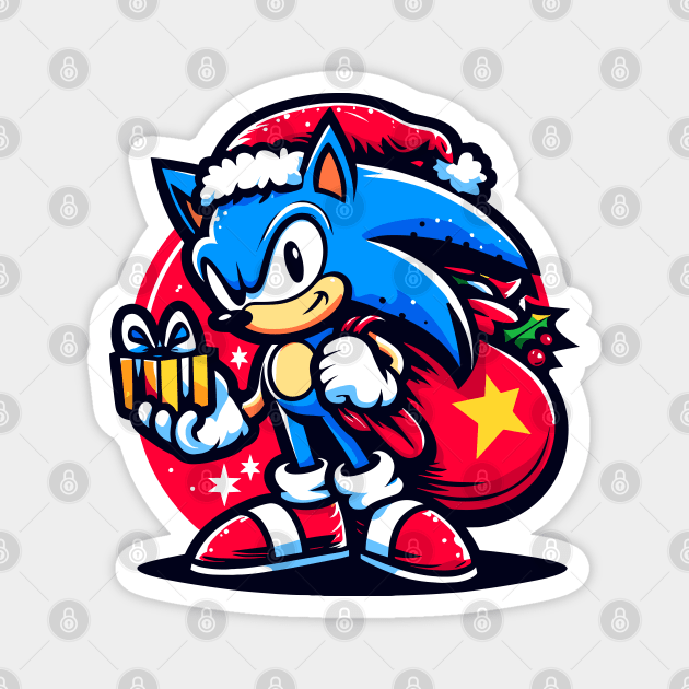 Sonic The Xmas 03 Magnet by romancenemy