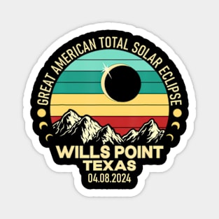 Wills Point Texas Total Solar Eclipse 2024 Magnet